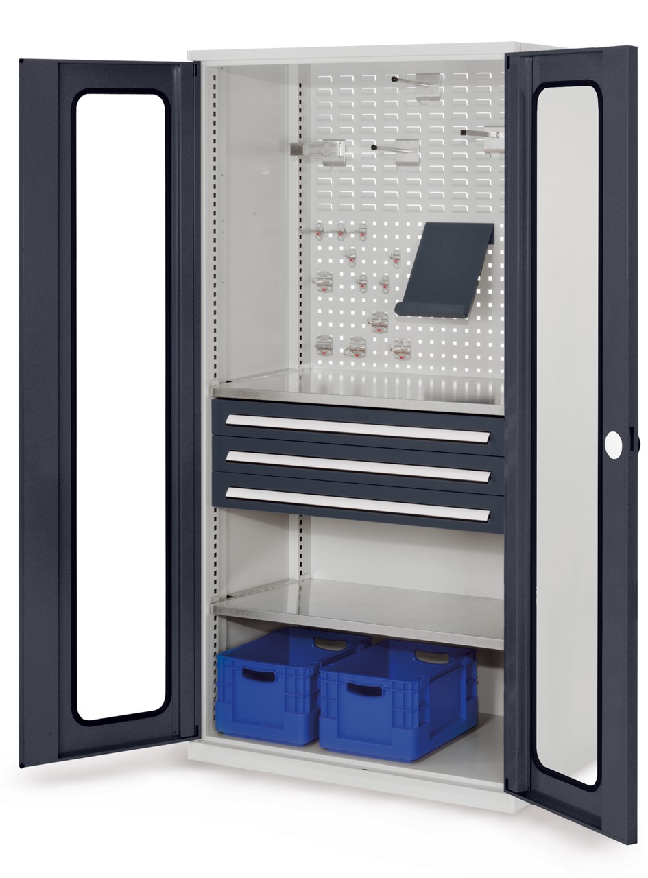 Schubladenschrank mit Schubladen und Fachböden 1950x1000x600 mm HxBxT