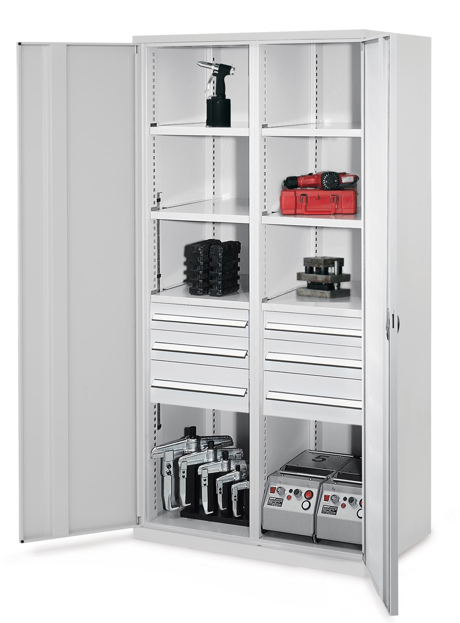 Schwerlastschrank 1950x1000x600 mm HxBxT, Vollblechtüren