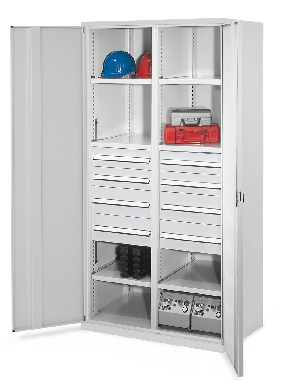 Schwerlastschrank 1950x1000x600 mm HxBxT, Vollblechtüren