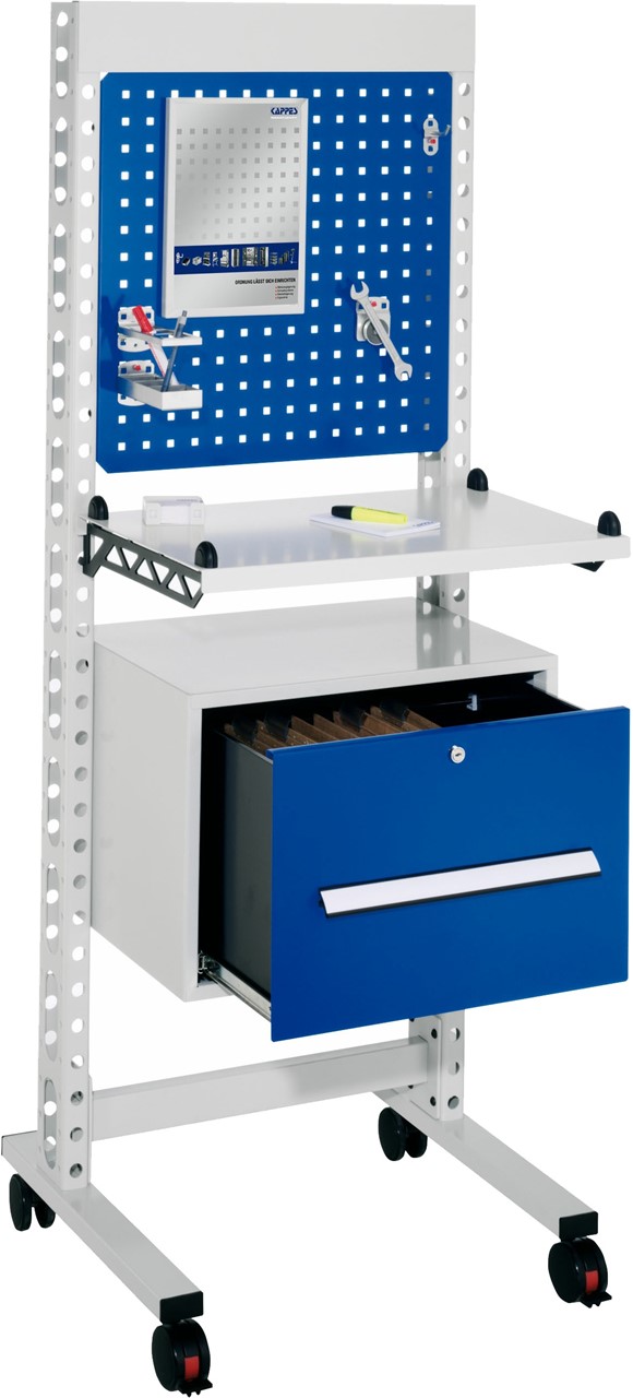 Steharbeitsplatz, Modul 2 schmal 1765x670x400 mm HxBxT