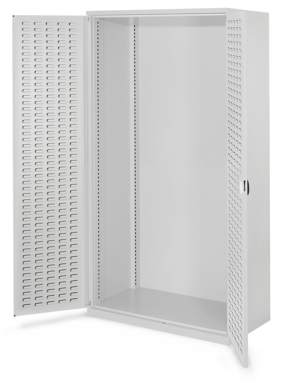 Schwerlastschrank 1950x1000x600 mm HxBxT, Schlitzplattentüren