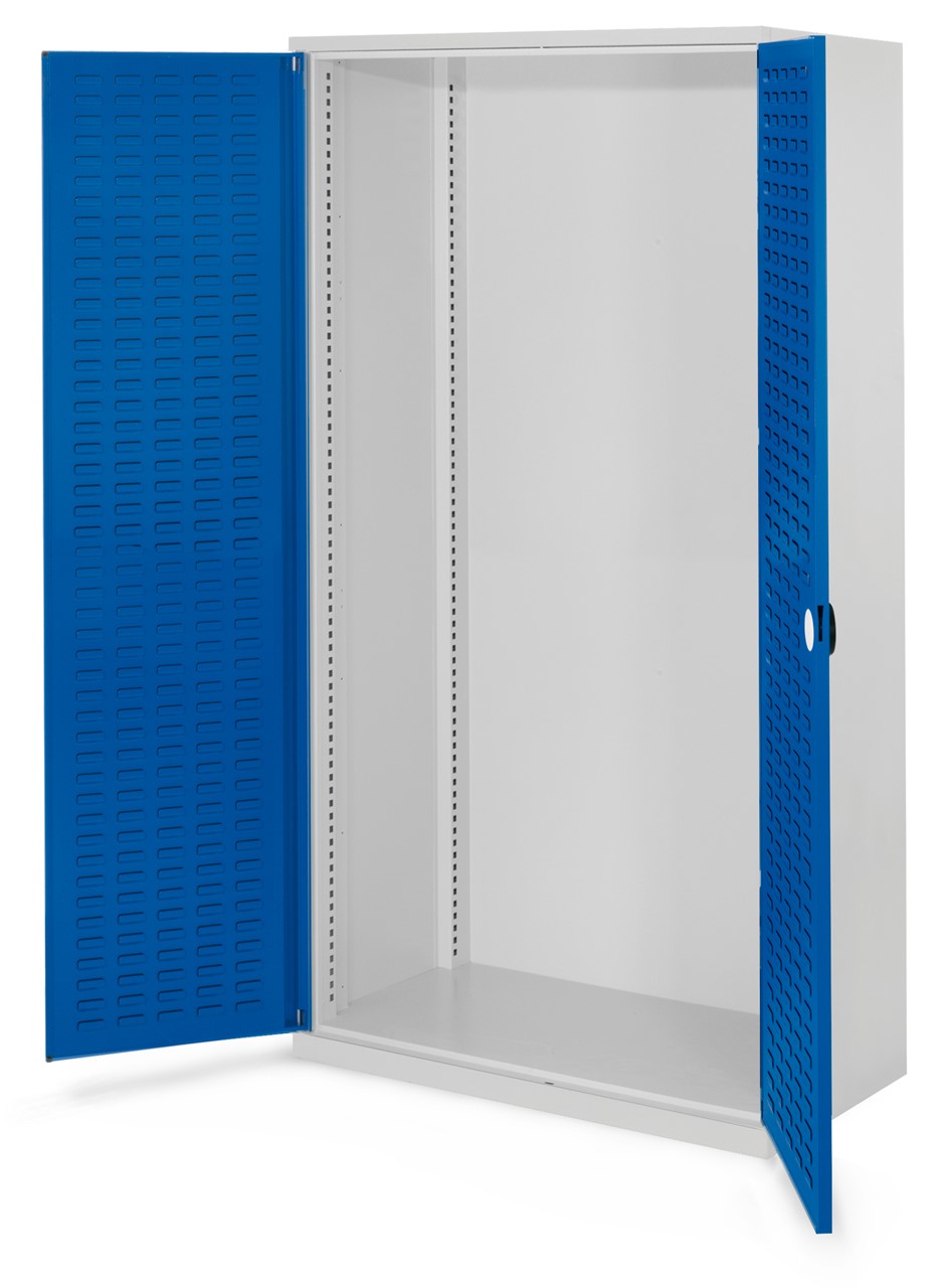 Schwerlastschrank 1950x1000x600 mm HxBxT, Schlitzplattentüren