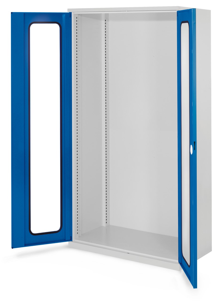 Schwerlastschrank 1950x1000x600 mm HxBxT, Sichtfenstertüren