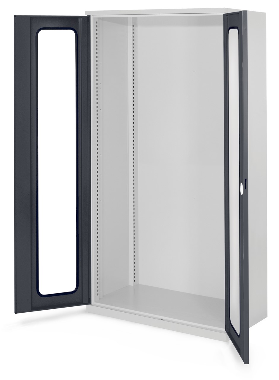 Schwerlastschrank 1950x1000x600 mm HxBxT, Sichtfenstertüren