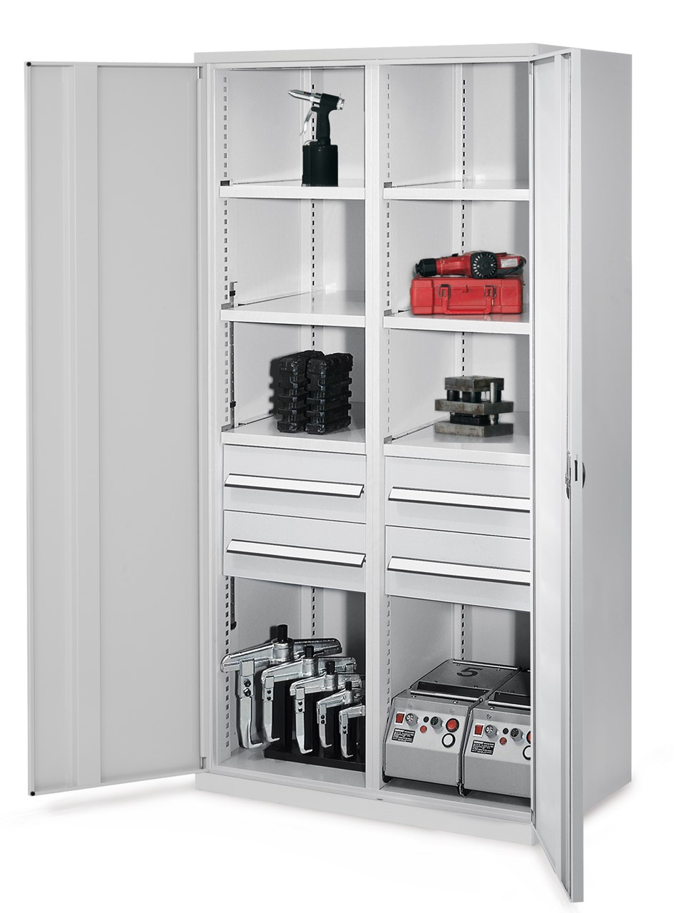 Schwerlastschrank 1950x1000x600 mm HxBxT, Vollblechtüren