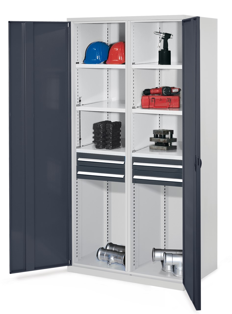 Schwerlastschrank 1950x1000x600 mm HxBxT, Vollblechtüren