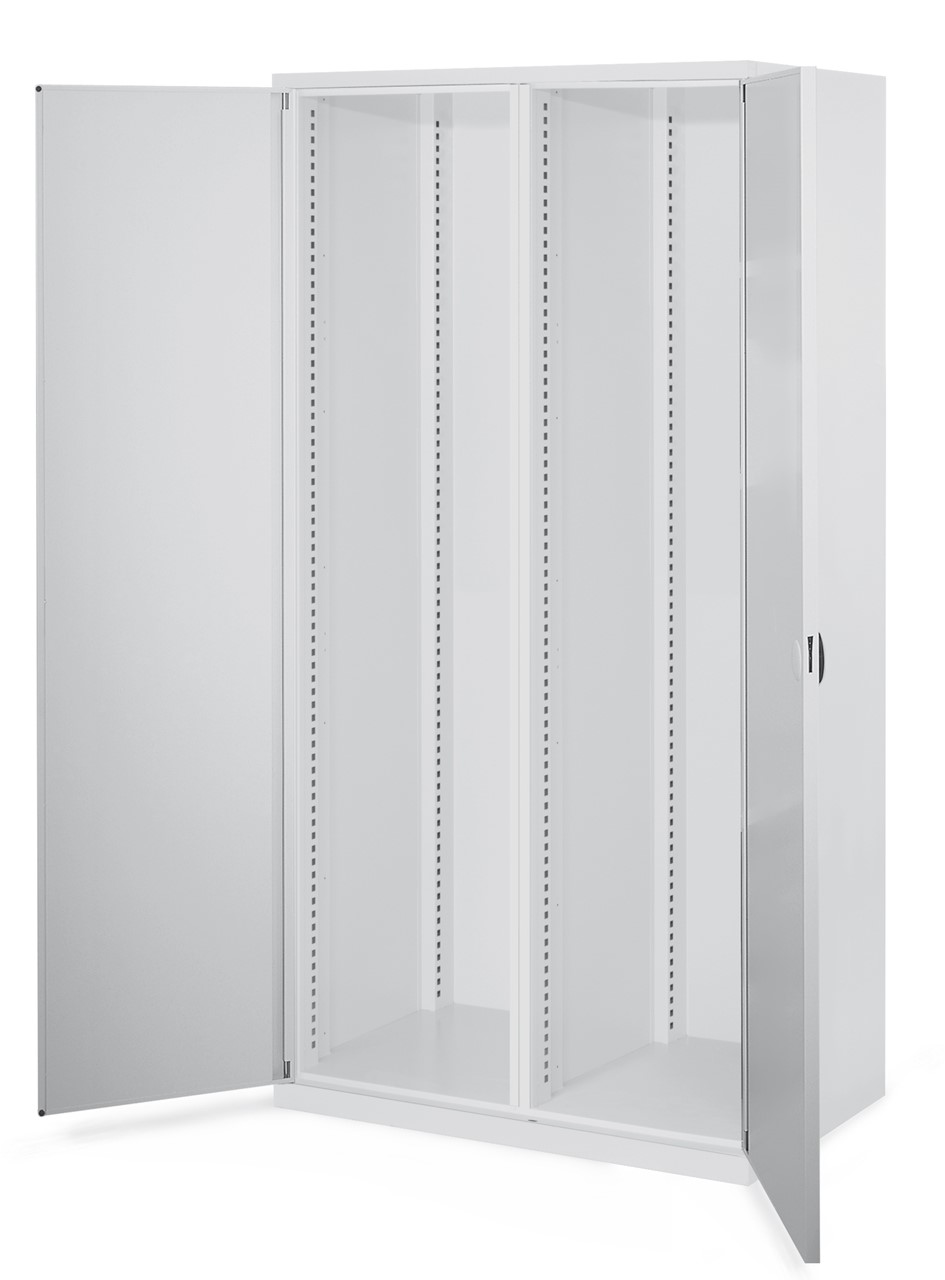 Schwerlastschrank mit Mitteltrennwand 1950x1000x600 mm HxBxT, Doppelwandtüren