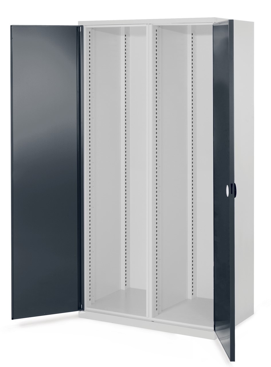 Schwerlastschrank mit Mitteltrennwand 1950x1000x600 mm HxBxT, Doppelwandtüren