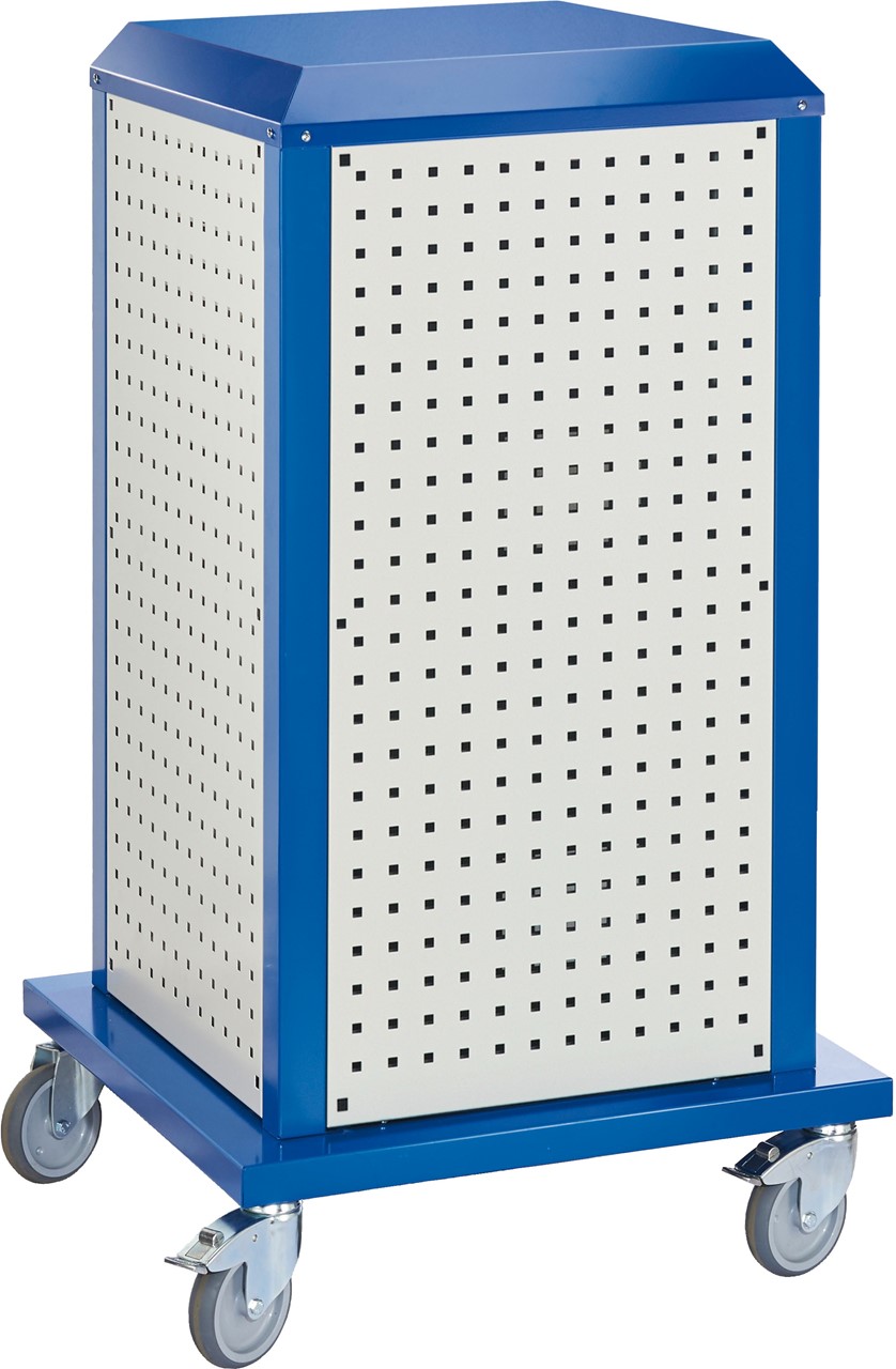 Tooltower, 1260x700x700 mm HxBxT, mit 4 aussenliegenden Lochplatten, ganze Höhe