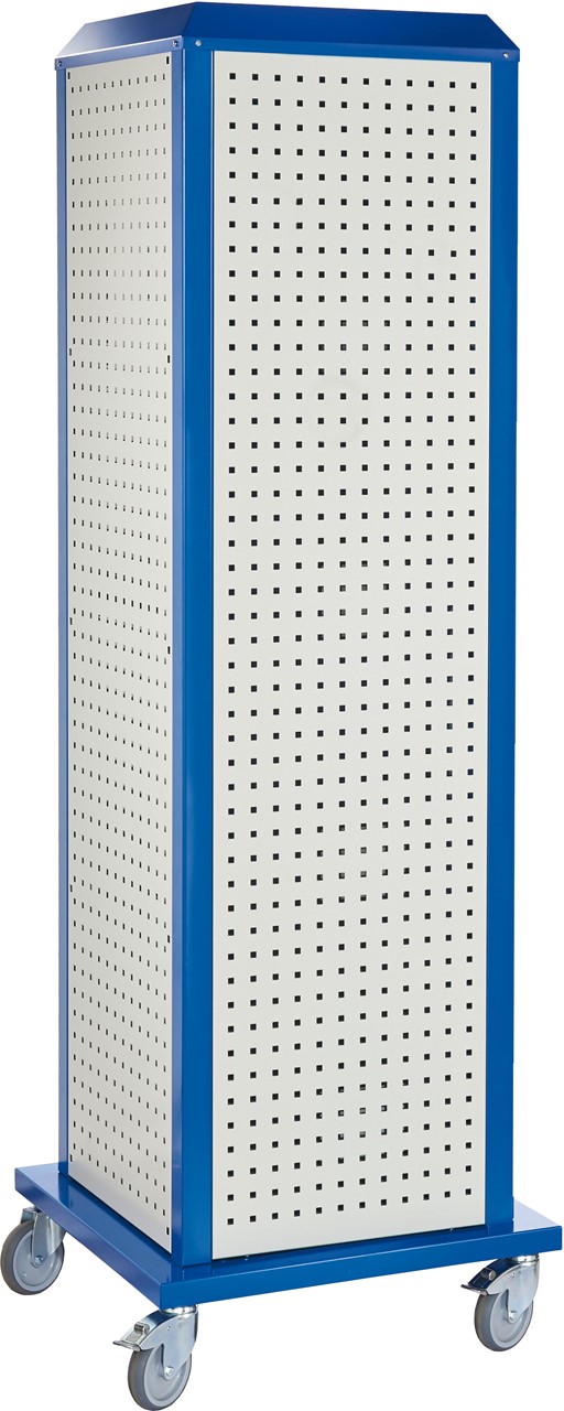 Tooltower, 2175x700x700 mm HxBxT, mit 4 aussenliegenden Lochplatten, ganze Höhe