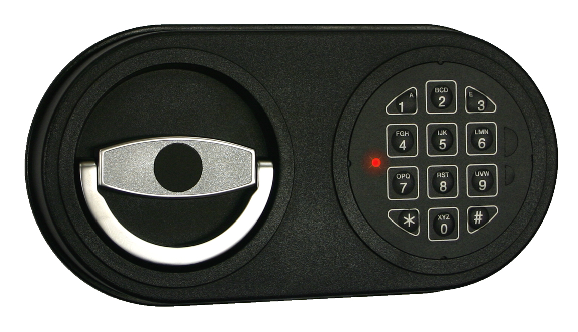 eSchloss EM1620 mit Tastatur EC 1040, bereits in der Türen verbaut