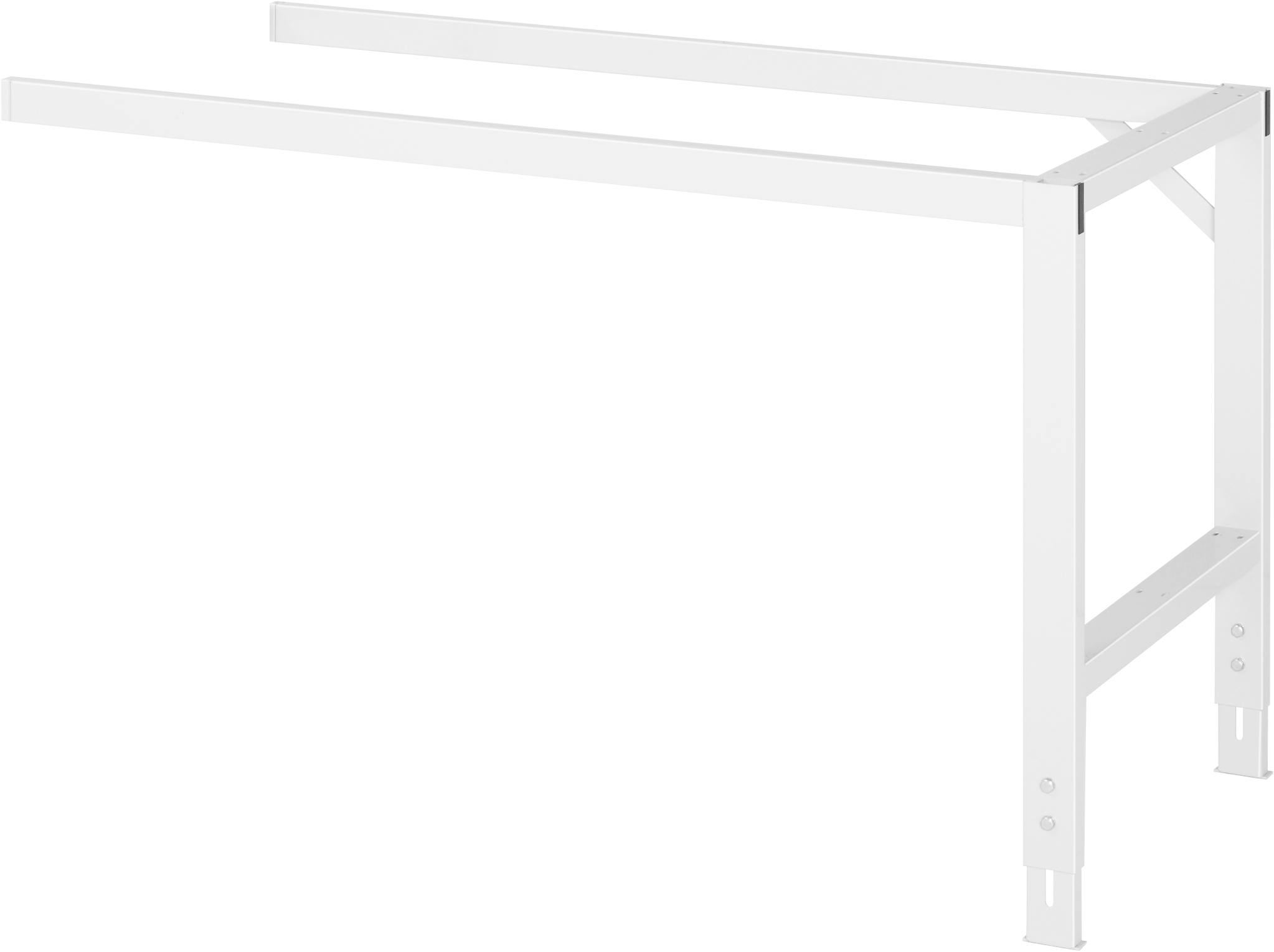 Arbeitstisch - Anbaugestell, B 840 x T 660 x H 740-1060 mm, ohne Platte