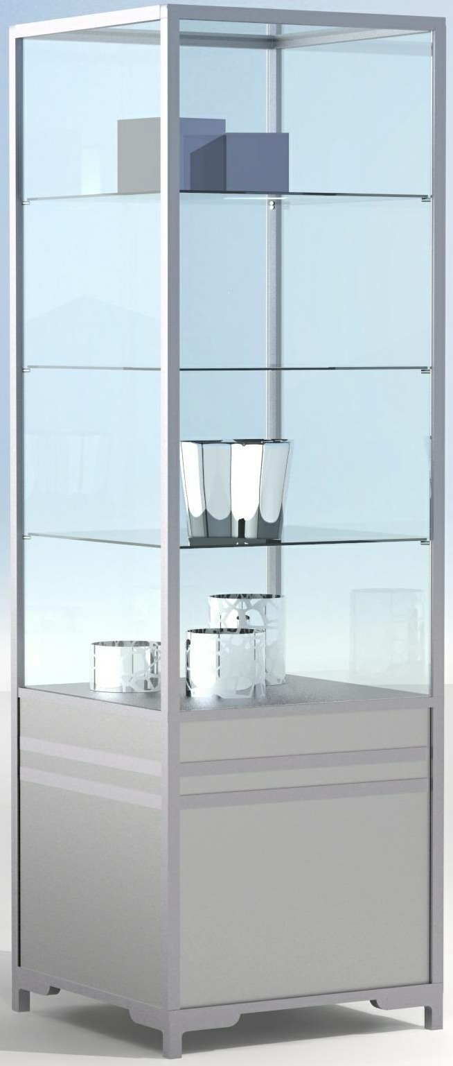 Thekenmodul Ecksäulenvitrine 1900x600xx600 HxLxT