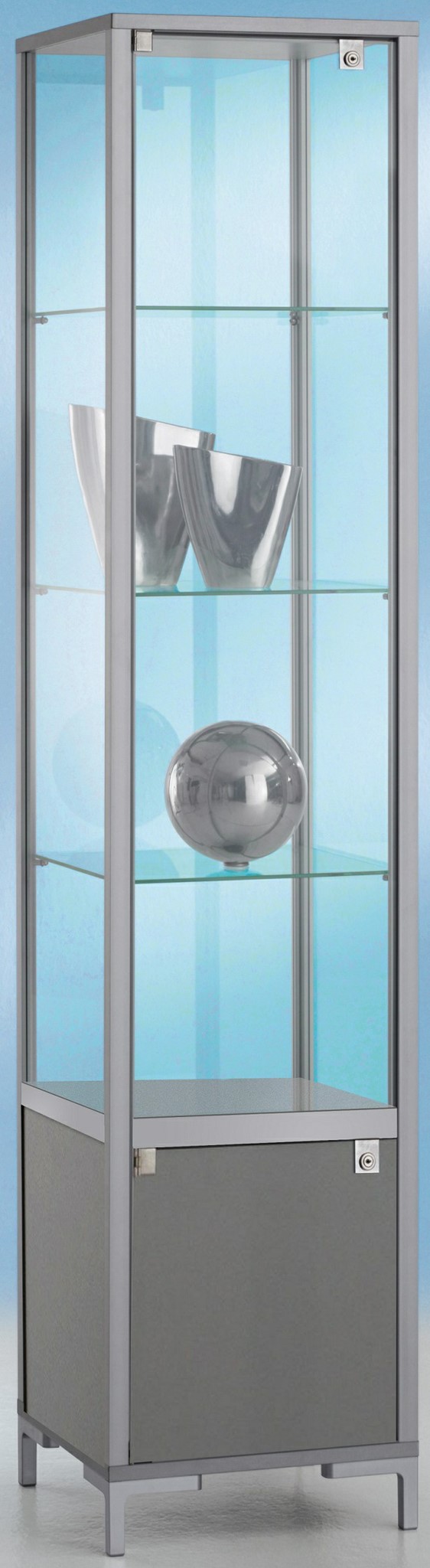 Säulenvitrine 1860x400x400 mm HxBxT