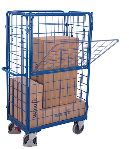 Paket-/ Etagenwagen Längswand 1000 x 700 mm