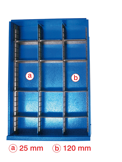 Schubladeneinteilungsset für Werkstattwagen