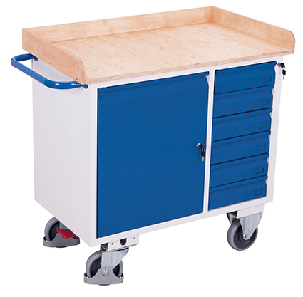 Werkstattwagen, 6 Schubladen 1125x610x1040 mm BxTxH