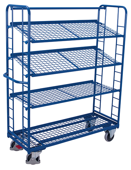 Etagenwagen, 4 Ebenen 1355x550x1815 mm BxTxH