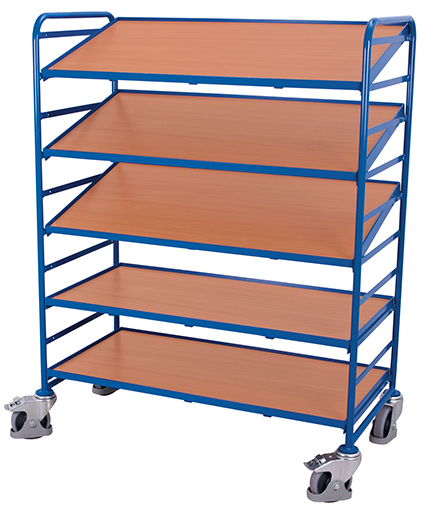 Eurokastenwagen, 5 Ebenen 1240x610x1700 mm BxTxH mit Holzböden