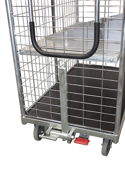 Kupplung und Deichsel für Kommissionierwagen