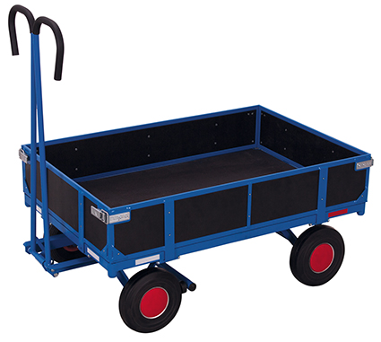Handpritschenwagen, 985x680 mm BxT mit Bordwand