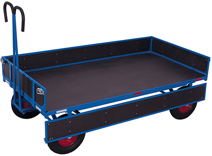 Handpritschenwagen, 1985x980 mm BxT mit Bordwand