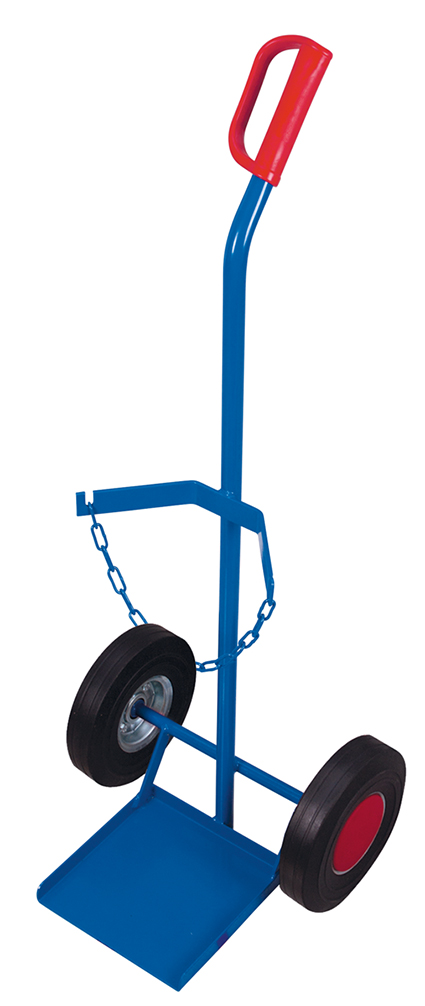 Stahlflaschenkarre für 1 Flasche, Lufträder