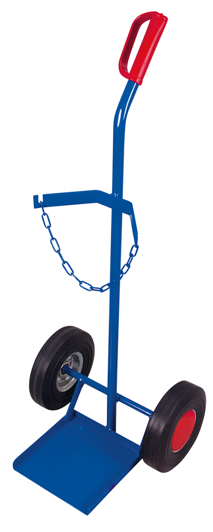 Stahlflaschenkarre für 1 Flasche, Vollgummireifen