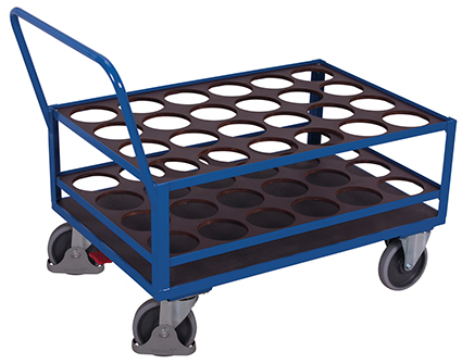 Stahlflaschenwagen div. Flaschen