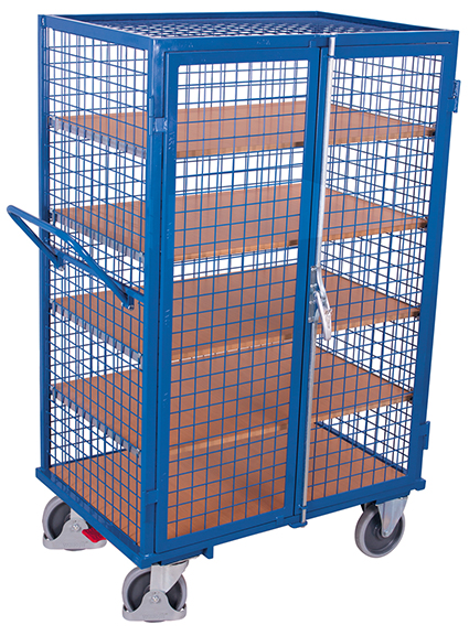 Etagenwagen mit Gitterwänden