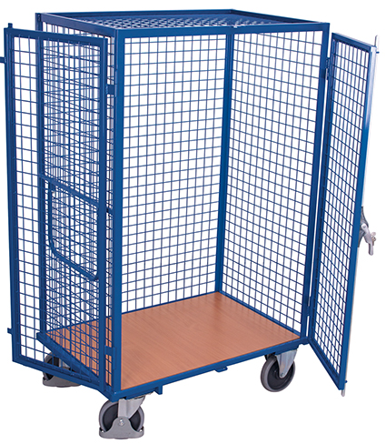 Etagenwagen fest verschweisst mit Türen