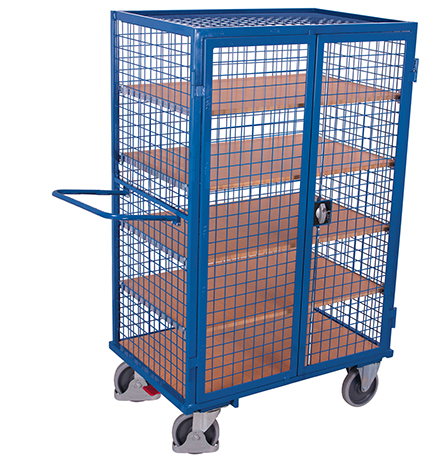 Etagenwagen fest verschweisst mit Türen