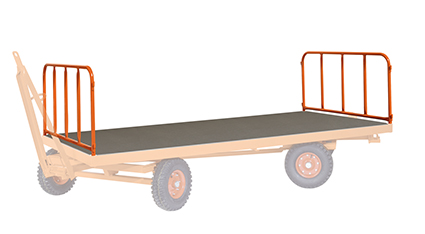 2 Stahlrohrwände für 3000 x 1500 mm Ladefläche