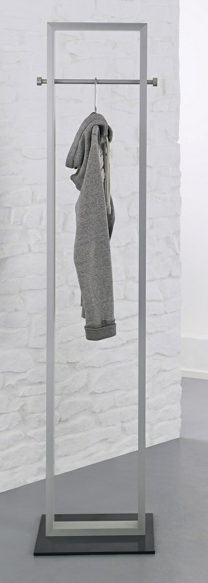 Standgarderobe 2 Haken weiss