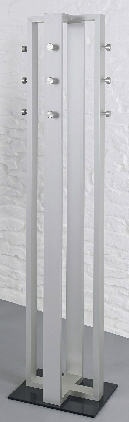 Standgarderobe 12 Haken weiss