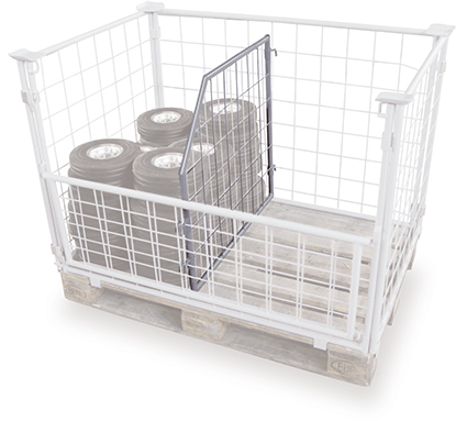 Trenngitter schräg 950 x 1600/800 mm (B/H)