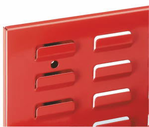 Schlitzplattenwand 450x1000 mm HxB, RAL 3020 verkehrsrot
