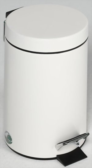 Tretabfallsammler 5 Liter, weiss
