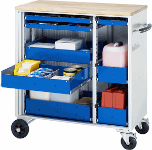 Werkzeugwagen, B 1025 x T 520 x H 1080 mm