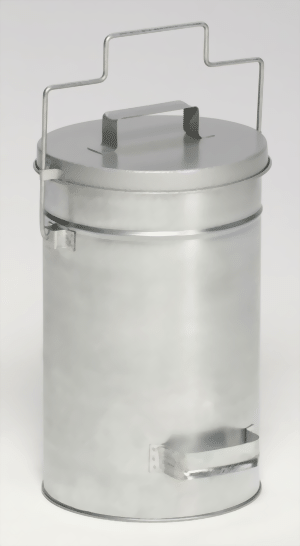 Sicherheitsbehälter mit Deckel, verzinkt
