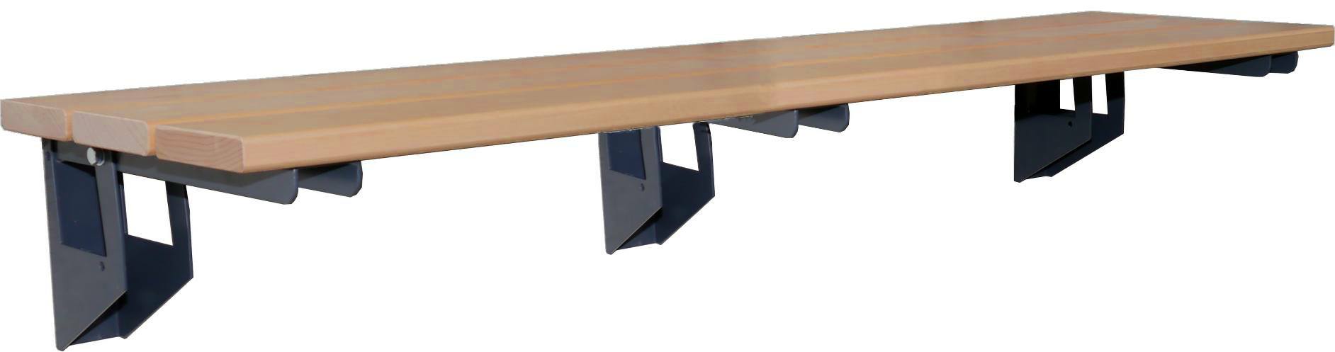 Wandsitzbank aufklappbar, Länge 1500 mm, Tiefe 370 mm