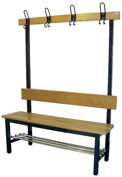 Einseitige Sitzbank Länge 1000 mm mit aufklappbarem Schuhrost für Kinder