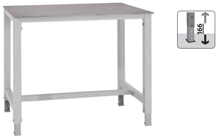 Schweisstisch 1500x700x734-900 mm BxTxH