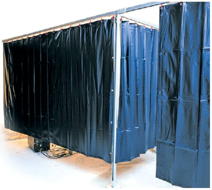 Schutzvorhang dunkelgrün