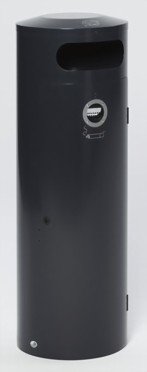 Abfallsammler/Ascher KS 90, anthrazit für 110 Liter Abfallsack