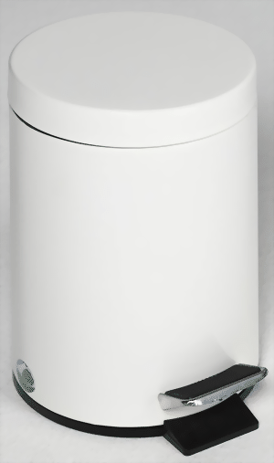 Tretabfallsammler 12 Liter, weiss
