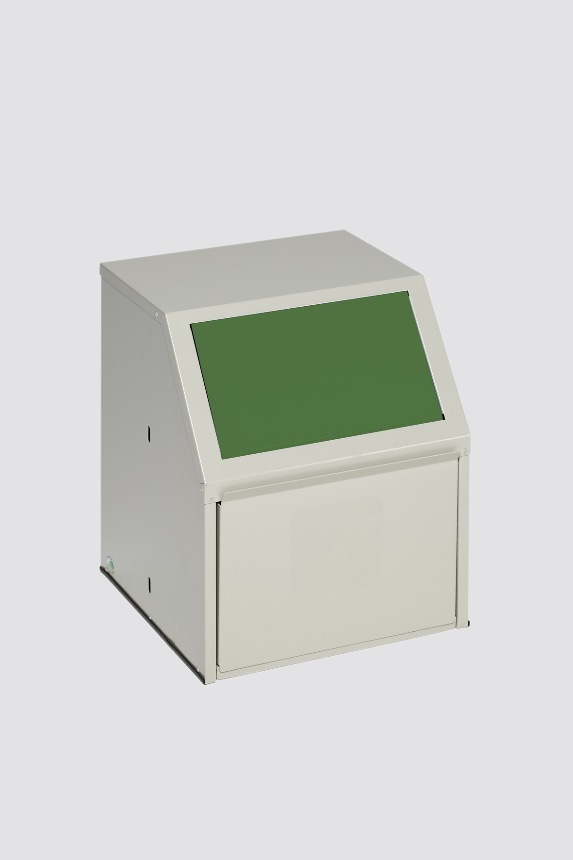 WSG 23 für Glas, Klappe Grün (RAL 6001), Inhalt: 23 L