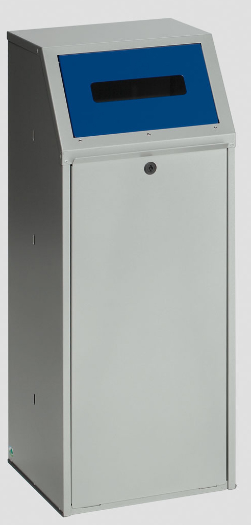 WSG 69 KTS für Papier, Klappe Blau (RAL 5010), für 110 Liter Säcke