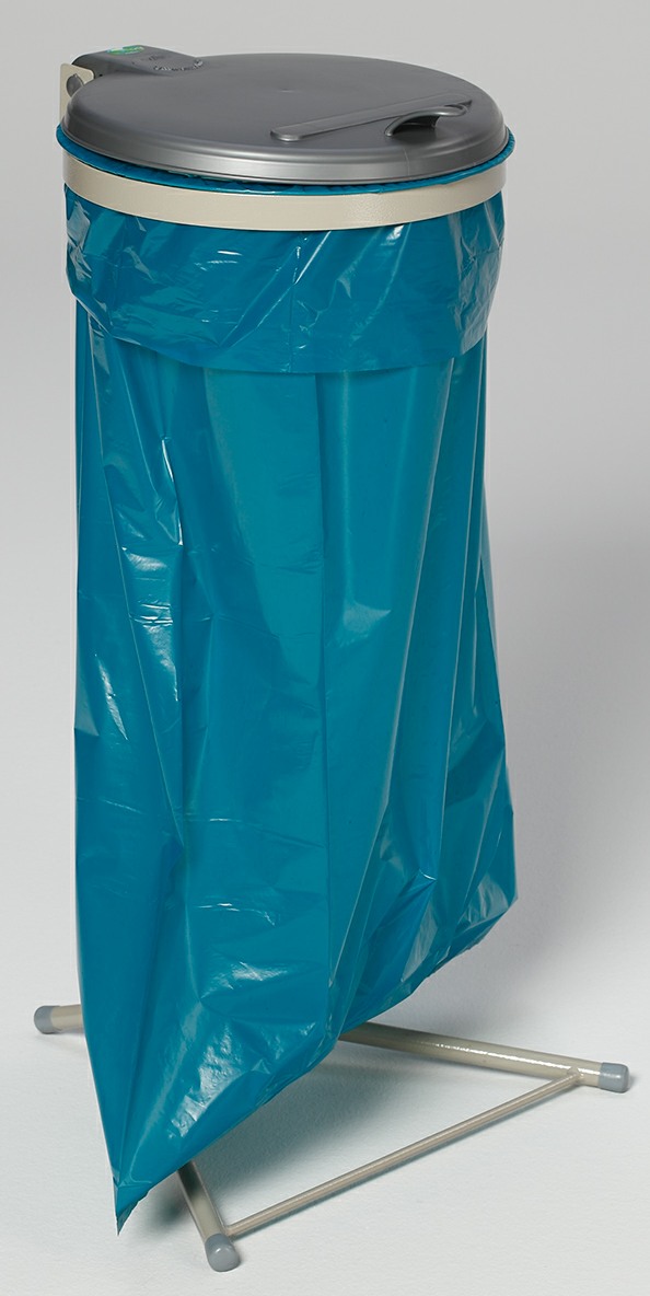 WS stationär, Deckelfarbe: Grau, für 110 L Säcke