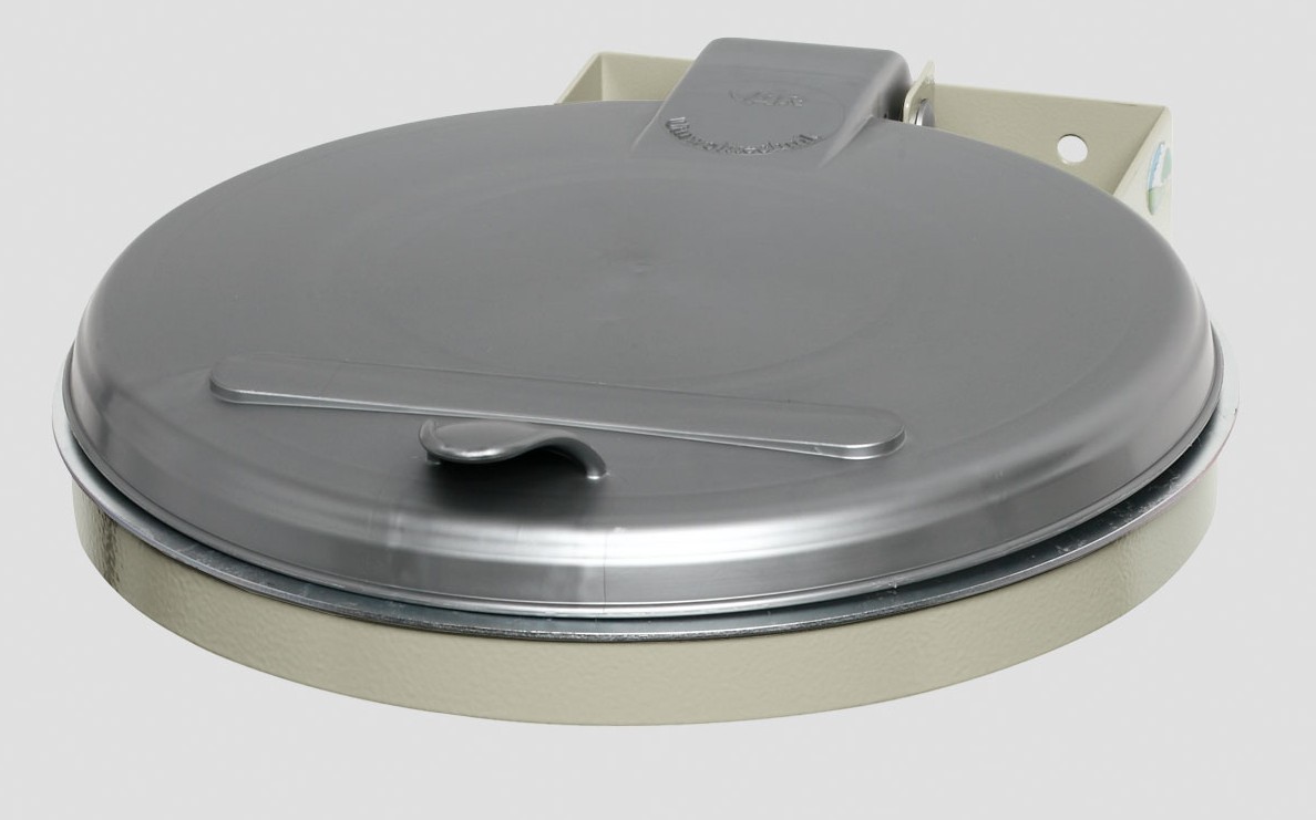 WS mit Wandhalterung, Deckelfarbe: Grau, für 110 L Säcke